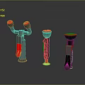 Assorted Colorful Hardware Tools With Red Silver Black Metal Components