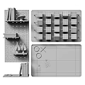 Creative Home Decor Featuring Wooden Shelves Alphabet Cards Blackboard Stickers And Books