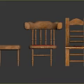 Natural Wooden Leisure Chair With Pink Cushion And Rustic Craft Design