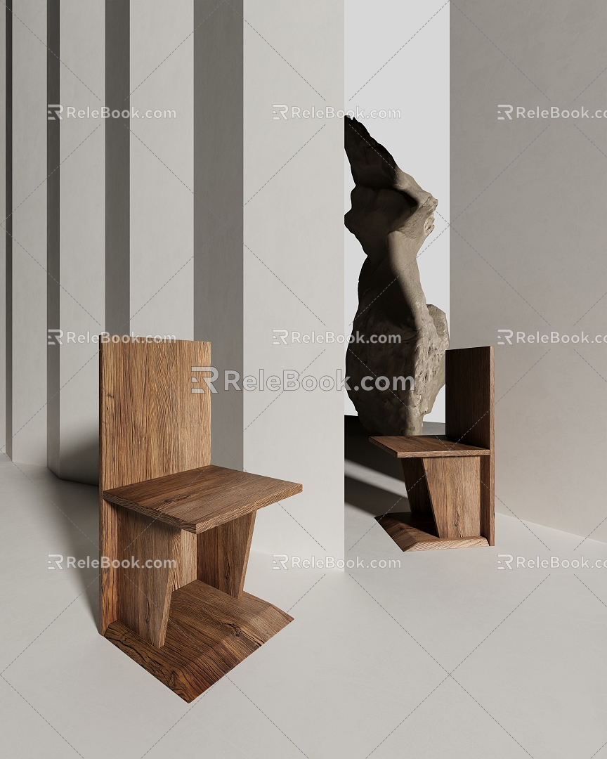 Modern single chair 3d model