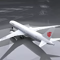 Air China Passenger Jet Features White Fuselage And Red Emblem