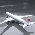 Modern Aircraft Air China Airbus Aircraft 3d model