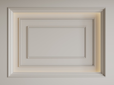 French Ceiling Bedroom Ceiling Guest Restaurant Ceiling 3d model