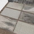 modern square carpet 3d model