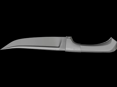 Tactical Survival Knife With Stainless Steel Blade And Ergonomic Handle 3d model