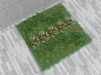 Green plant wall model