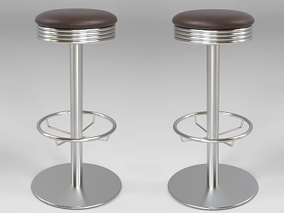 Modern Bar Stool Casual Stool Bar Stool 3d model