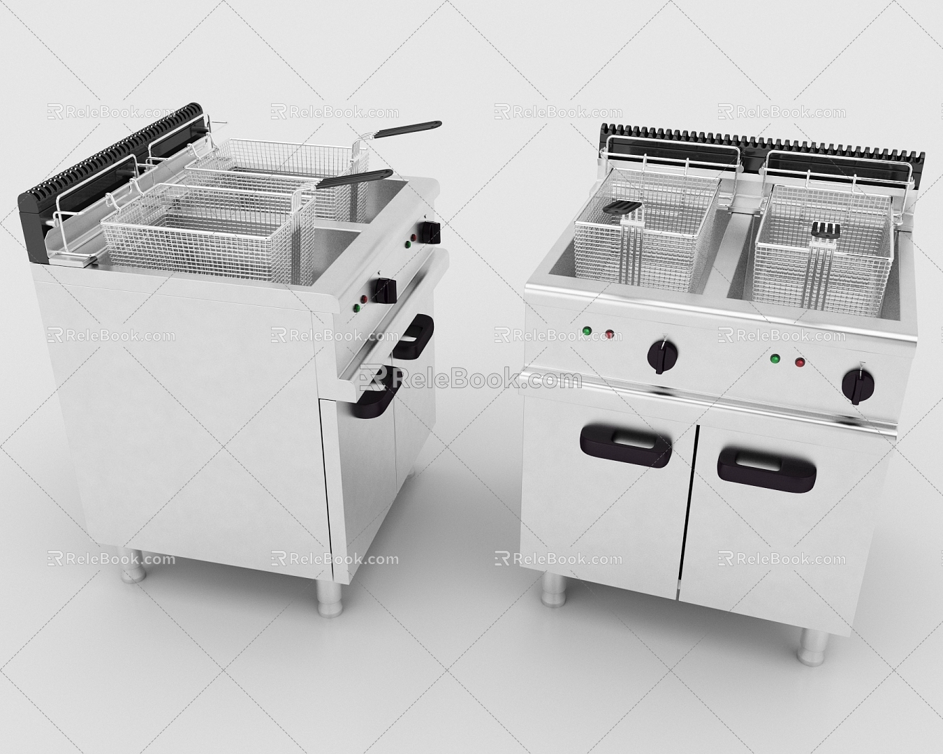 electric fryer 3d model