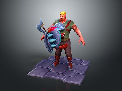 Western Samurai Western Warrior Western Hero Western Warrior Knight Hero Ancient Warrior Paladin 3d model