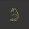 Winding Mountainous Terrain With Multi Layered Roads Stone Walls Rocky Cliffs And Green Trees