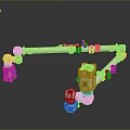 Robotic Arm Mechanical Structure With Articulated Joints And Engineering Components