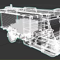 Local HK Vintage Milk Truck With Blue And White Design Milk Crates For Delivery Service