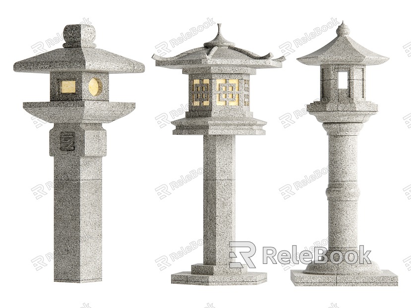 Garden stone lamp landscape lamp model