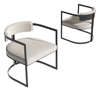 Modern single chair 3d model