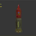 Futuristic Caustic Rocket Launcher With Green Glowing Panels Metallic Body And Yellow Accents