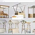Wooden Market Stalls With Various Designs For Outdoor Display And Retail