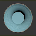 Elegant Blue Ceramic Vase Featuring Unique Textured Design And Decorative Base