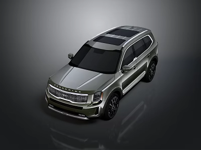 Sleek Modern Silver SUV With Exterior Design Black Wheels And Roof Rack 3d model