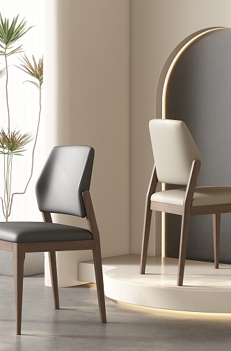 Dining chair combination 3d model