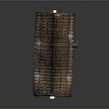 Old Weathered Roof Model With Broken Tiles And Vintage Wooden Structure Design