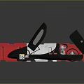 Black Racing Car With Number 10 Red Barrier Shell Pirelli Logos And Gray Mat