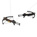 Two Tactical Crossbows With Wooden And Metal Build For Precision Shooting
