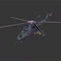 Military Transport Helicopter With Multiple Rotor Blades And Gray Fuselage Design