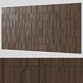 Solid wood decorative wall modeling background wall three-dimensional wall panel 3d model