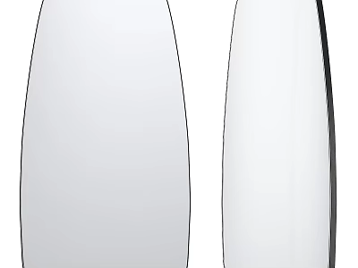 Modern Oval Shaped Mirrors For Home Decor 3d model