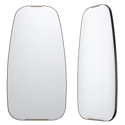Modern Oval Shaped Mirrors For Home Decor 3d model