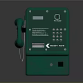Green Electronic Smart Case Device With Keypad Display Screen And Handset