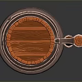 Practical Wooden Mug Featuring Natural Wood Grain And Metal Bands Handle Design
