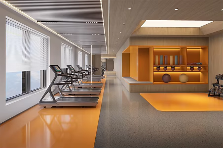 Modern Gym 3d model