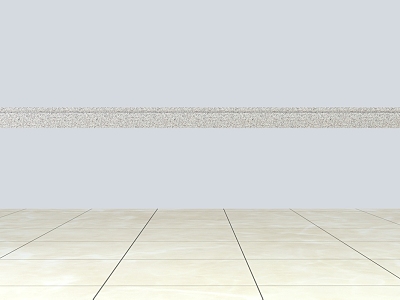 Simple sesame gray stone skirting line model