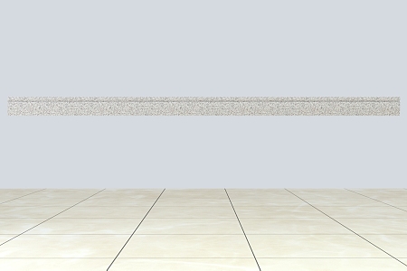 Simple sesame gray stone skirting line 3d model