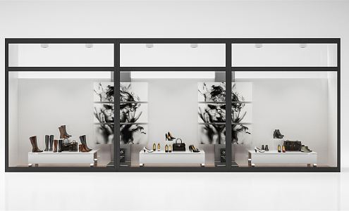 Modern Window Shop 3d model