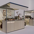 Modern Shopping Space Interior With Glass Structure Cozy Seating And Decorative Plants