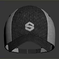 Stylish Two Tone Gray and White Baseball Cap with White Logo for Daily Use