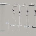 Modern Shower Shower Shower Shower 3d model