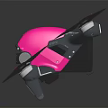 Advanced High Quality Pink Quadcopter Drone With Camera And Four Propellers 3d model