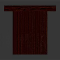 Elegant Mahogany Wood Furniture Table Featuring Green Rectangular Panel Design And Solid Structure