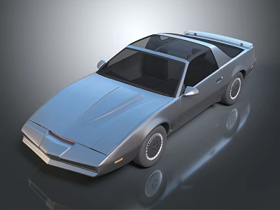 Vintage Sports Car Exterior Design With Streamlined Body Black Roof And Silver Wheels 3d model