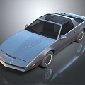 Vintage Sports Car Exterior Design With Streamlined Body Black Roof And Silver Wheels