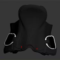 High Quality Black Leather Horse Saddle With Metal Fittings And Fine Stitching