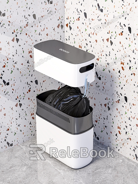 Modern trash can model