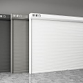 Rolling shutter door rolling gate shop rolling shutter door garage door security door warehouse door 3d model