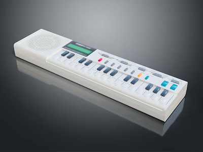 Portable White Instrument Supplies Featuring Multiple Buttons Display Screen And Speaker 3d model