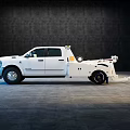 White Dodge Ram Heavy Duty Tow Truck With Towing Equipment And Functional Design