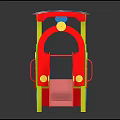 Colorful Kids Playground Train Equipment With Slide And Multiple Carriages For Outdoor Playground Use