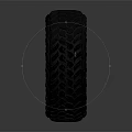 Durable Automotive Tire with Detailed Tread Design as Essential Car Component